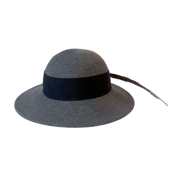 Vintage Halston Wool Feather Hat main image 5